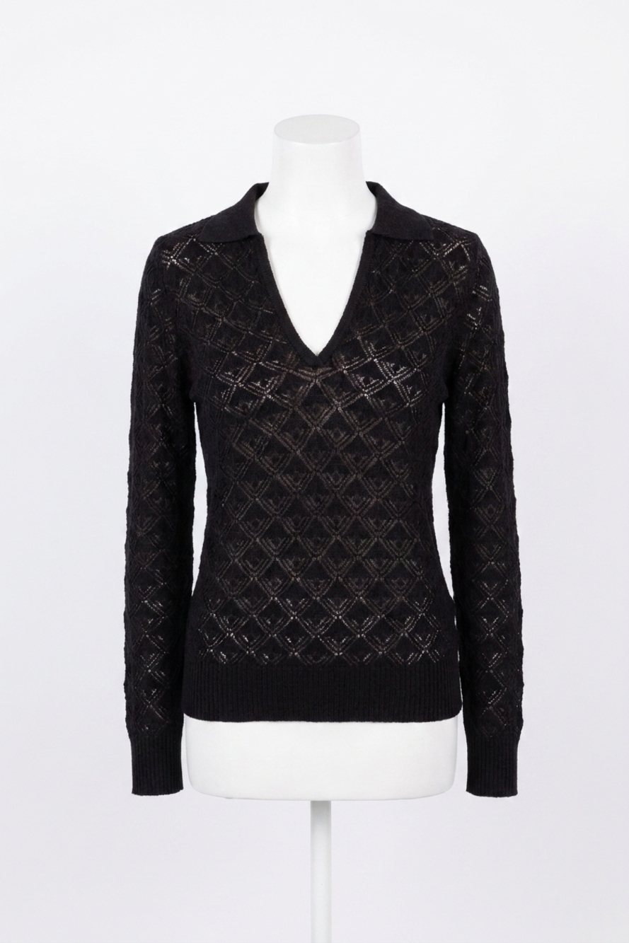 NEW SUNDAYS delphine polo in black